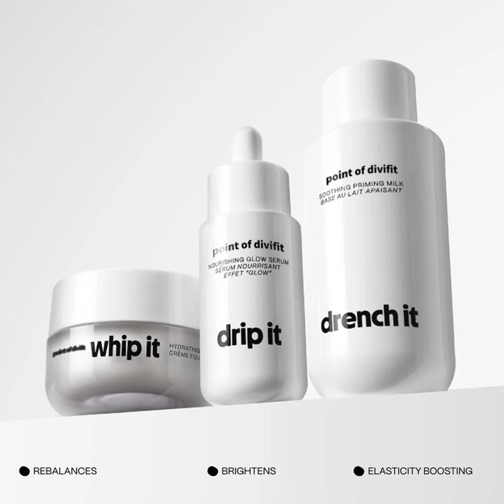 Renew It Bundle by Point of divifit: A trio of ultra-hydrating, skin prep essentials Moisture Repair.