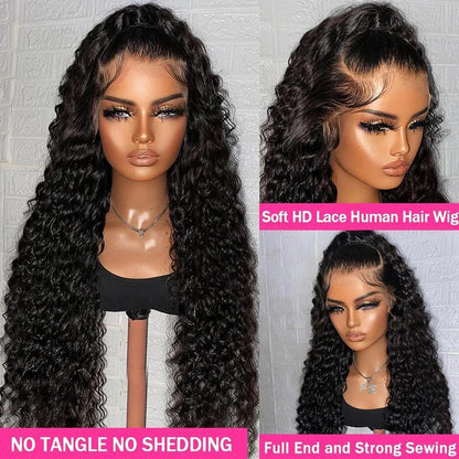 7x6 Glueless Burmese Curly Wigs Human Hair Pre Plucked Pre Cut HD Lace Closure Wigs Ready And Go With Drawstring One-Step 13x6 HD Frontal Lace Curly Wave / Body Wave / Kinky Curly / Water Wave Natural Hairline With Baby Hair FallFreshness